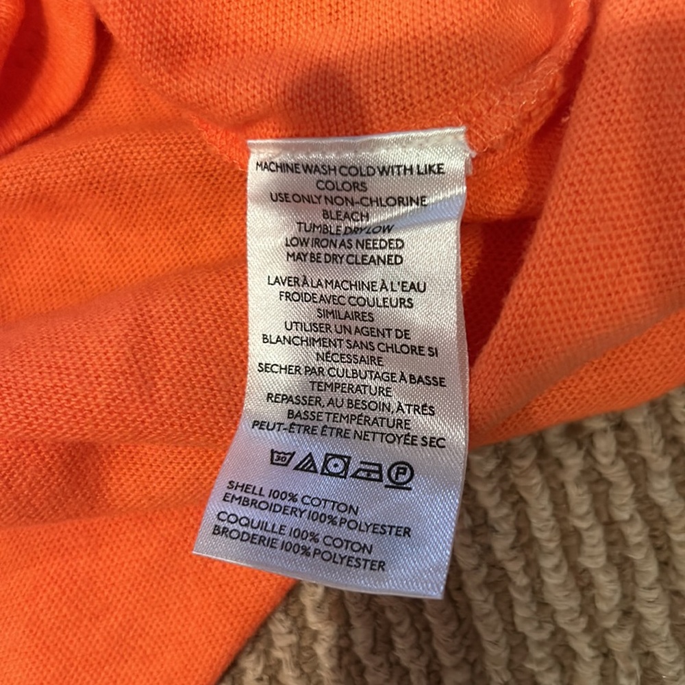 NWOT FREE PEOPLE Not your poppy’s embroidered orange Top SZ: L - Picture 6 of 7